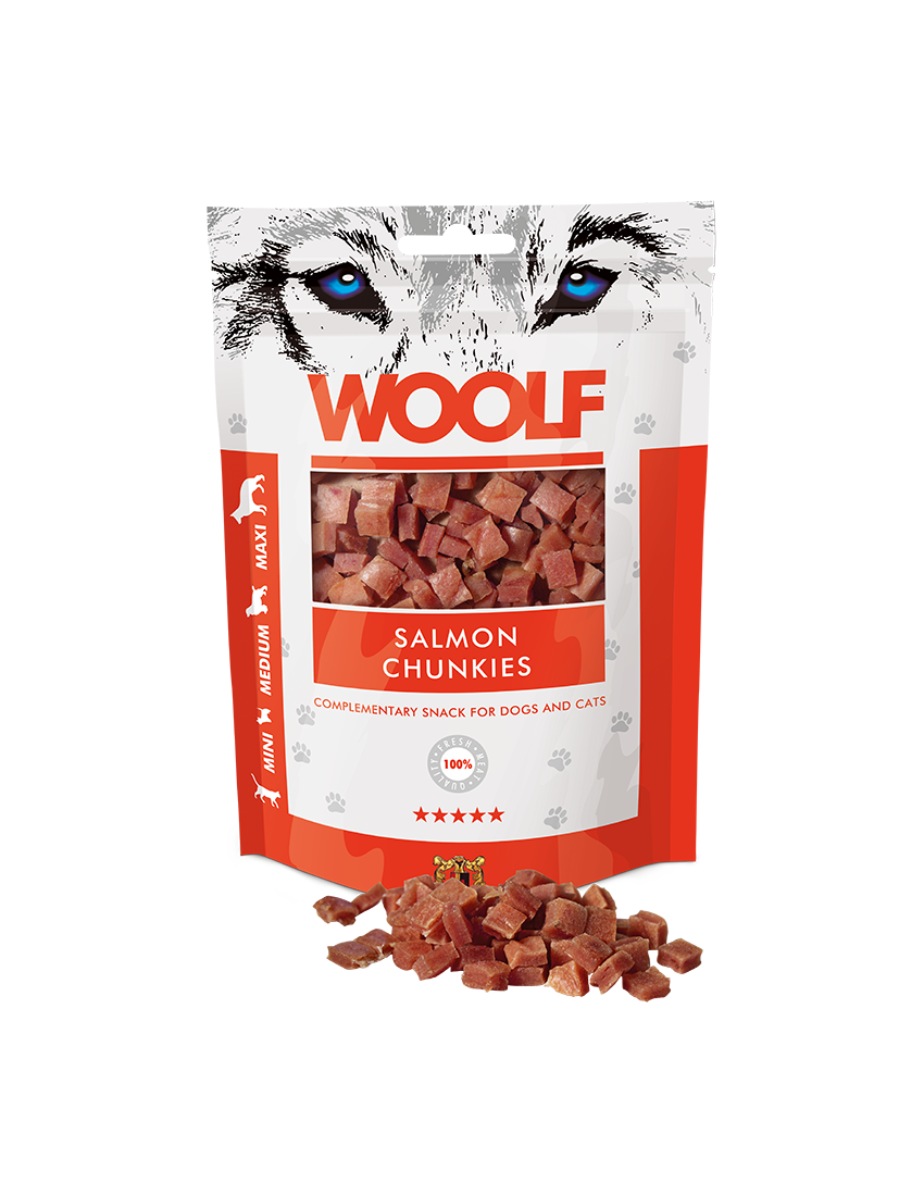 WOOLF SALMON CHUNKIES 100gr